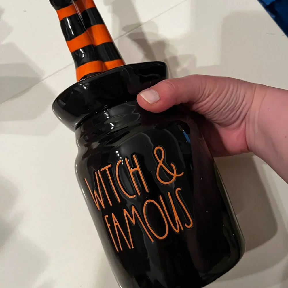 Halloween Rae Dunn Witch Canister‎ New Holiday Decor Cookie Jar (hol/x/new)